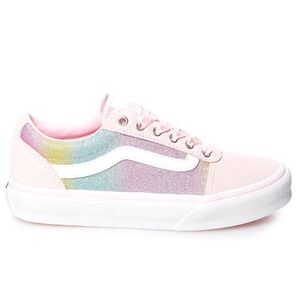 Ward Skate Glitter Vans Big Kids Size 6. Brand New Ribbons and Laces Included